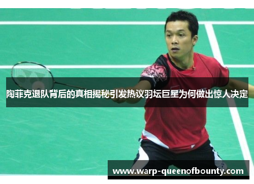 陶菲克退队背后的真相揭秘引发热议羽坛巨星为何做出惊人决定