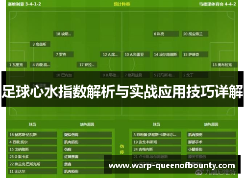 足球心水指数解析与实战应用技巧详解 足球心水指数解析与实战应用技巧详解